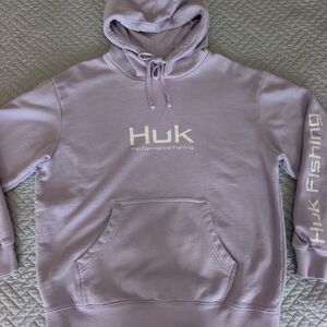 Huk Fishing Lavender Hoodie Size M